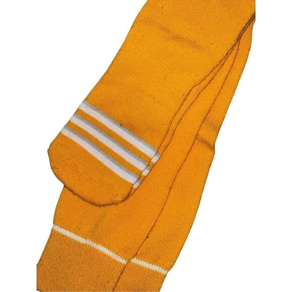 NEW WITHOUT TAGS Adidas Adult yellow/white Crew Cotton Cushion 5-Star Team Perfo - Picture 2 of 4